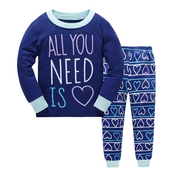 Boys Pajamas Set Cartoon kids Sleepwear Girls cute Home pajamas Children Pajamas Set Bear pattern Girls cotton pyjamas size 2-7Y