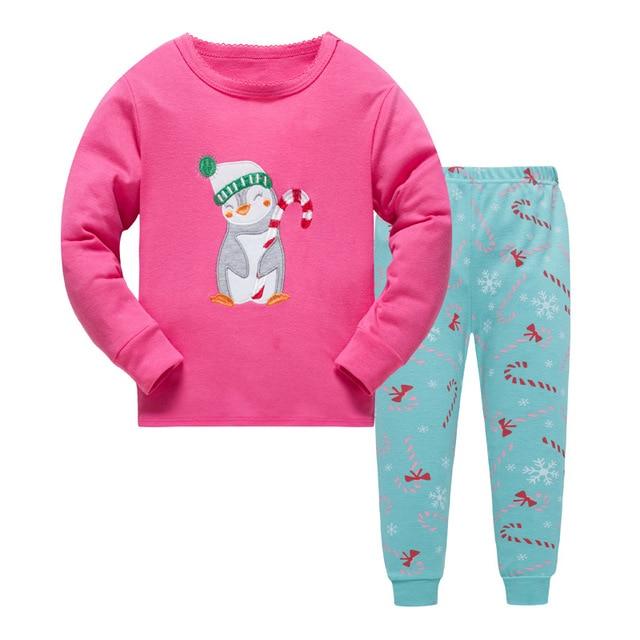 Boys Pajamas Set Cartoon kids Sleepwear Girls cute Home pajamas Children Pajamas Set Bear pattern Girls cotton pyjamas size 2-7Y