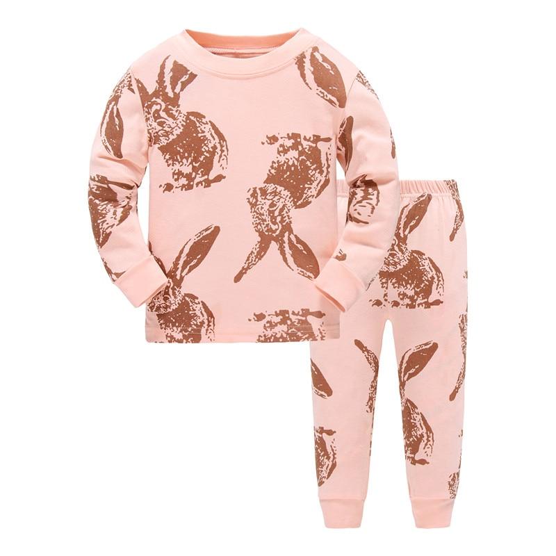 kids Pajamas Sets Girls cartoon sleepwear Boys cotton Long Sleeve nightwear Sets Children Pyjamas Aircraft pattern Fall Pajamas