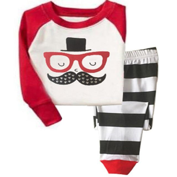 kids Pajamas Sets Girls cartoon sleepwear Boys cotton Long Sleeve nightwear Sets Children Pyjamas Aircraft pattern Fall Pajamas