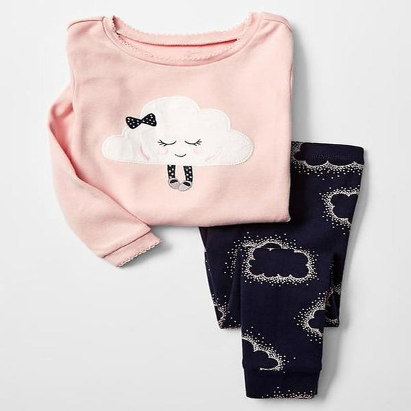 kids Pajamas Sets Girls cartoon sleepwear Boys cotton Long Sleeve nightwear Sets Children Pyjamas Aircraft pattern Fall Pajamas