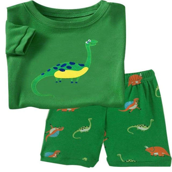 Baby kids Pajamas Set summer children Short Sleeve cotton sleepwear Boys Cartoon pyjamas girls cute home clothing boys nightwear