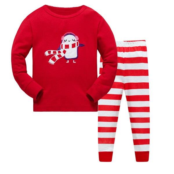 Kids Pajamas Sets boys Dinosaur pattern night suit Children cartoon Sleepwear Girls Pyjamas kids 100% Cotton nightwear size 2-7Y