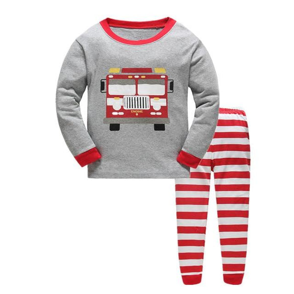 Brand kids Pajamas Sets Cartoon animal pattern nightgown Children cotton Pyjamas girls boys lovely soft sleepwear clothes set