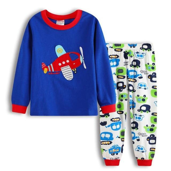 Boy Cartoon pajamas suit for girl Long Sleeve Pajama Children pijama Pyjamas Kids children Sleepwear clothes at home nightgown