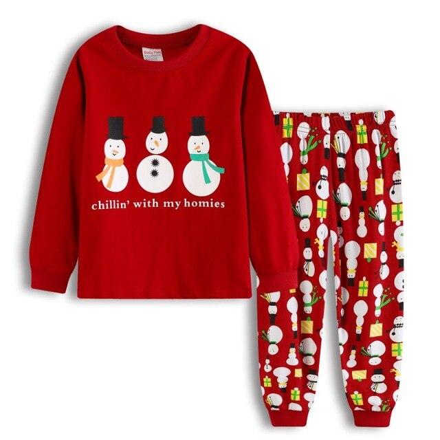 Boy Cartoon pajamas suit for girl Long Sleeve Pajama Children pijama Pyjamas Kids children Sleepwear clothes at home nightgown