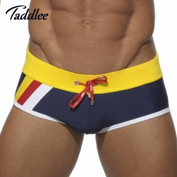 Taddlee Brand Mens Man Swimwear Swimsuits Brief Beach Sea Swimming Board Surf Wear bikini gay Men Swim Boxer Shorts Trunks