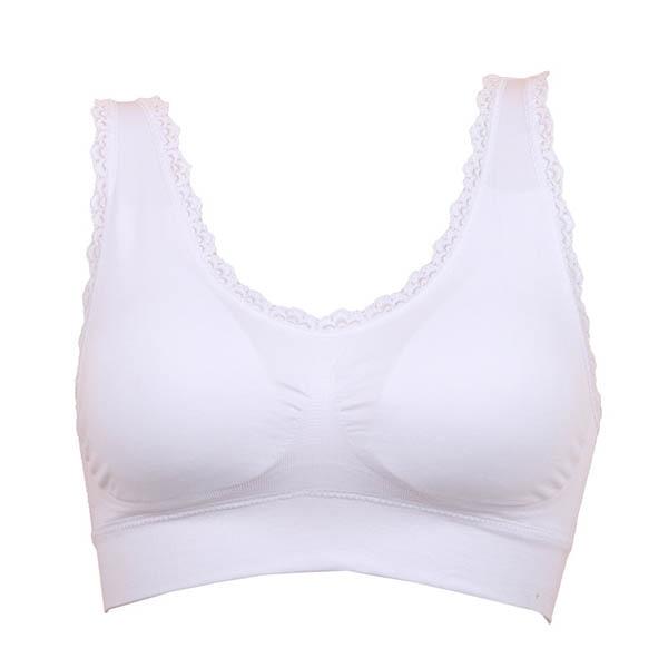 New Women Lady Chic Casual Solid Lace Fitness Bra Padded Bra Tops Stretch Vest lingerie top