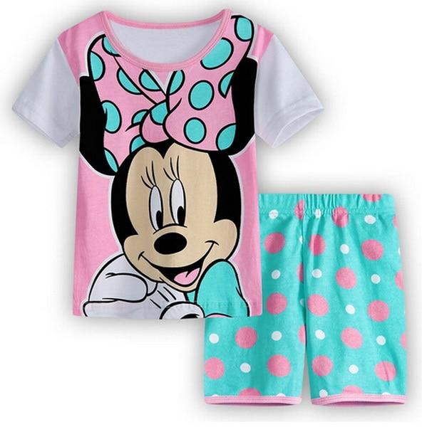 2017 New summer Baby Sleepwears Top quality Suits Boys short Pajamas Children Pyjamas Girls Cartoon Pijamas Kids Clothing set