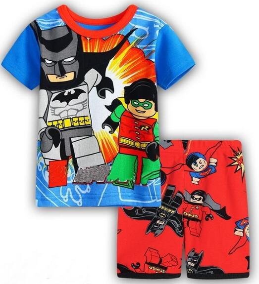 2017 New summer Baby Sleepwears Top quality Suits Boys short Pajamas Children Pyjamas Girls Cartoon Pijamas Kids Clothing set