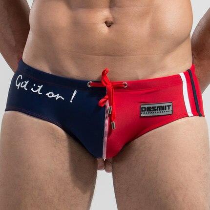 Desmiit Brand Swimwear Men 2016 Swimsuits Man Water Repellent Men's Swimming Trunks Gay Sexy Swim Briefs Shorts Beach Wear Sunga