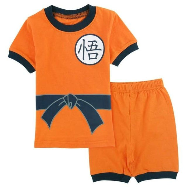 Kids Baby Boys Cartoon Vegeta Goku Costume Clothing Short Sleeve Sleepwear Pajamas Children Pajamas Set  Summer Homewear Pyjamas