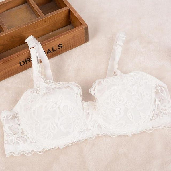 Fashion Lady Women Ultra-thin Sexy Breathable Lace Comfortable Adjustable Push Up Bra For Women B Cup 70B/ 75B/ 80B/ 85B/ 90B