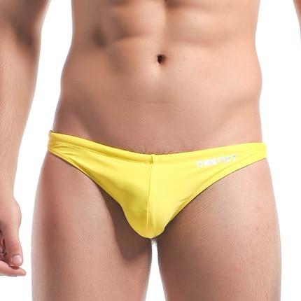 New sexy thongs swimwear men briefs T-shaped trunks Mens bathing suit Briefs Swimming Swim Drawstring Shorts Slim Swimsuit