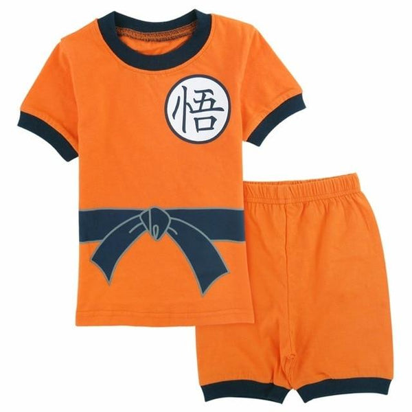 Boys Goku Cosplay Clothing Set Pyjamas Kids Cartoon Pajamas Child Summer Loungewear Sleepwear Children Pijamas Infantil