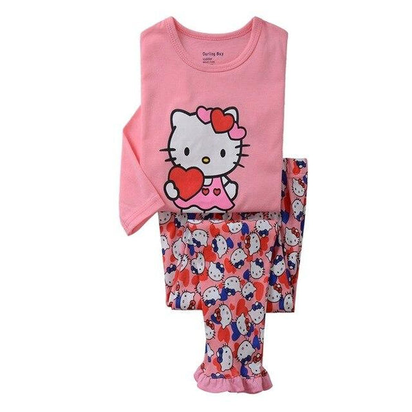 Hot children cotton pajamas Children's clothing boys and girls cartoon pajamas Childrens Nightdress Pyjamas Pijamas
