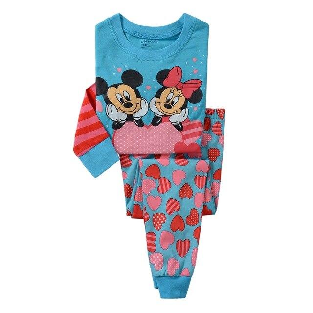 Hot children cotton pajamas Children's clothing boys and girls cartoon pajamas Childrens Nightdress Pyjamas Pijamas