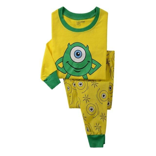 Hot children cotton pajamas Children's clothing boys and girls cartoon pajamas Childrens Nightdress Pyjamas Pijamas