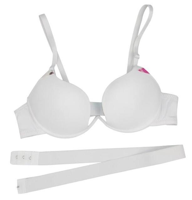 New Hot Sexy Bra Push Up U Plunge Bra Of Underwear Women D Cup Seamless Half Cup Bra And Brief Dress Lingerie Halter Solid Black