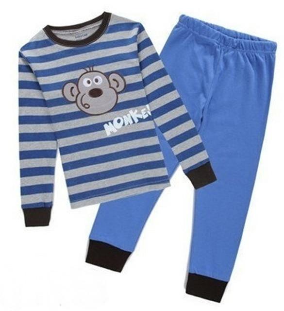 New Kids Pajamas set Boys animal picture Pyjamas girls cotton cute sleepwear Sets Children nightwear Family pajamas for baby W77