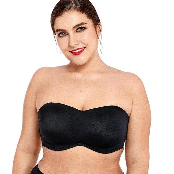 Women's Smooth Seamless Invisible Underwire Strapless Minimizer Bra