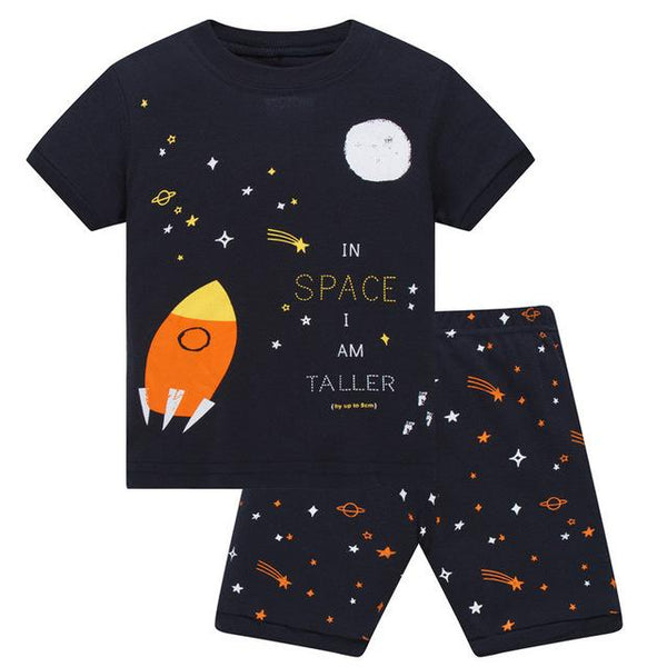 Baby kids Pajamas Set summer children Short Sleeve cotton sleepwear Boys Cartoon pyjamas girls cute home clothing boys nightwear