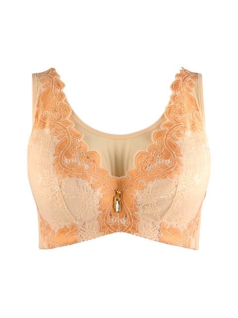 Women's Sexy lace vest black red bra plus size bralette thin full cup brassiere soft comfort push up size bra 85 90 95 100 B C D