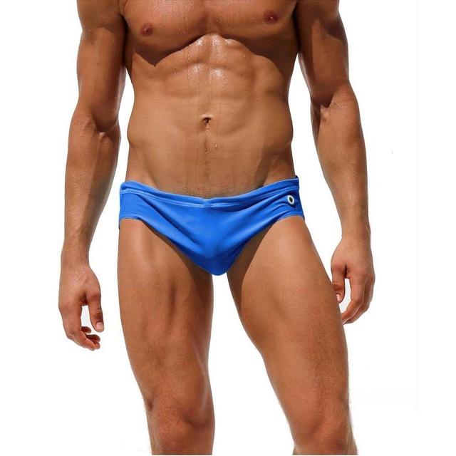 2018Man's Swimming Briefs sexy swim sluilt Tight Colorfull With Sexy Shorts Trunks Boxers Summer Men's Swim Low Waist Swimwear