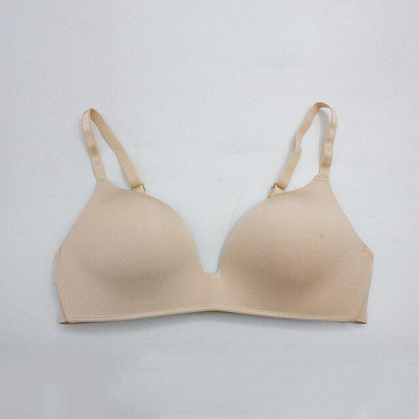 OranriTing Basic Sexy Lingerie Women Underwear Seamless Bra Comfortable Sleep Brassiere Breathable Thin Soft B Cup Intimates