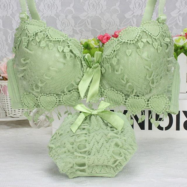 Hot Sale Women Underwear Set Cotton Bra Panty Set Brand Embroidery Tassel Sexy Lingerie Brassiere Sets Push Up bra brief sets