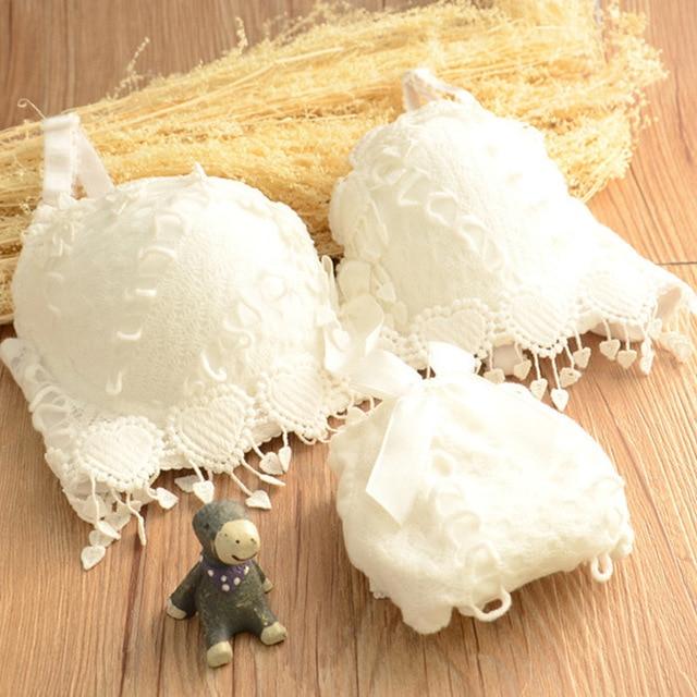 Hot Sale Women Underwear Set Cotton Bra Panty Set Brand Embroidery Tassel Sexy Lingerie Brassiere Sets Push Up bra brief sets