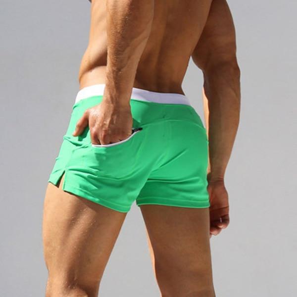 Sexy Austinbem Swimwear Mens Swim Trunks Boxer Briefs Mens Swimming Shorts Gay Mens Swimwear Swim Suit Sunga Zwembroek Heren