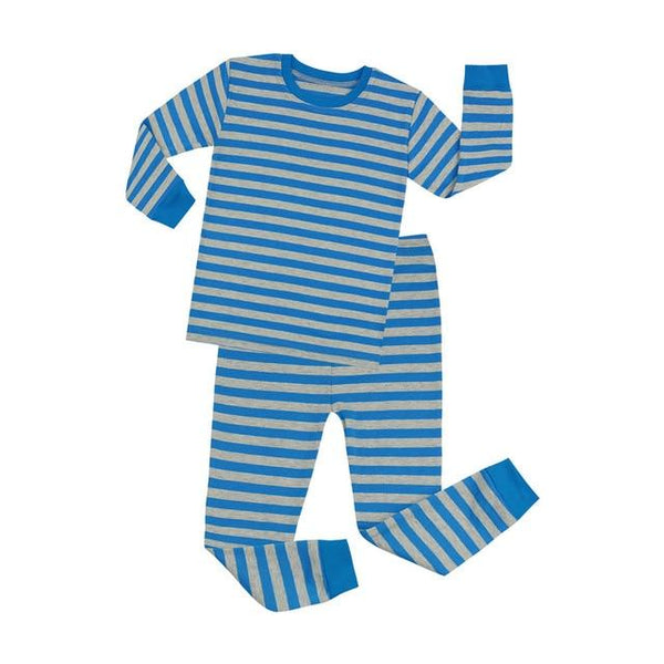 TINOLULING kids dark blue gray striped pajamas children red white stripe sleepwear chirstmas pyjamas boys girls pijamas for 1-8T