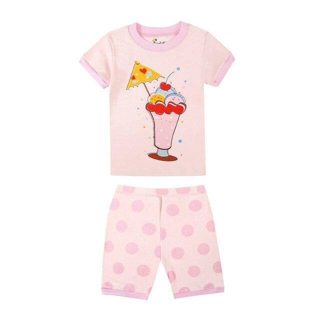 TINOLULING boys excavator pajama girls summer pajamas i love mama kids night wear pyjama enfant fille boys pajamas pjs for 1-8T