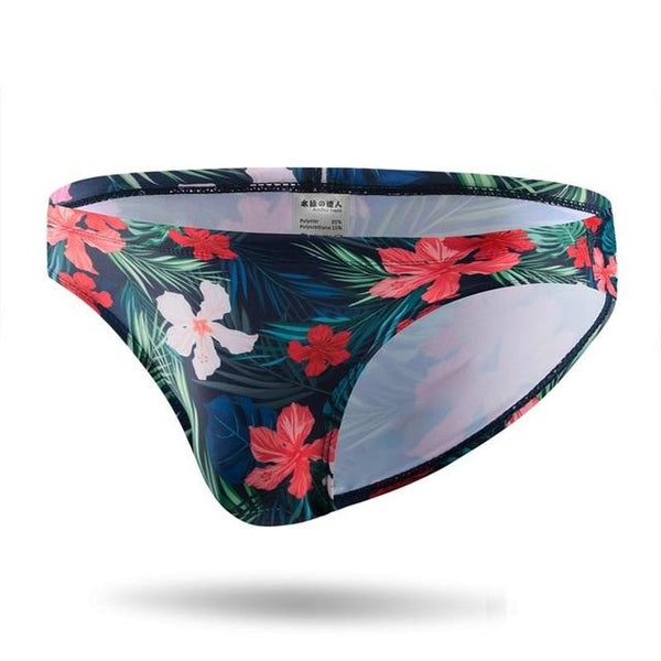 new men's swimming trunks triangular briefs swimwear low waist sexy bikini wear pool shorts bathing suit repellent