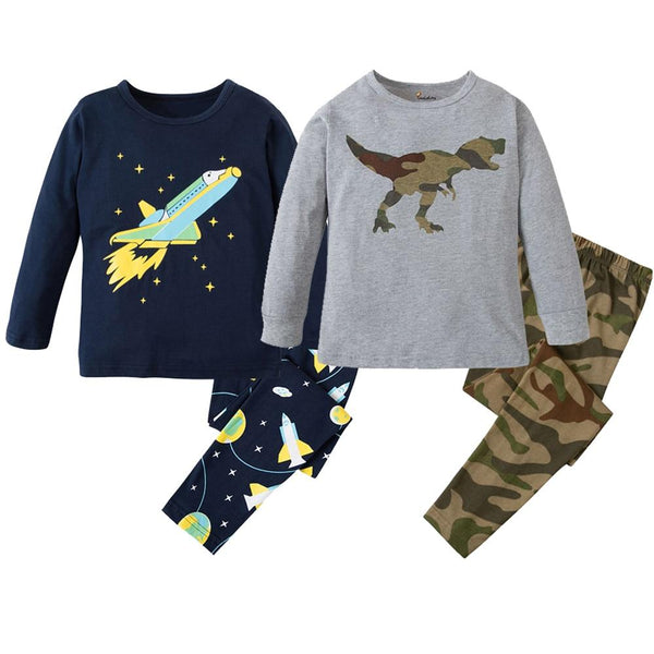 Brand New Boys Pajamas Kids Dinosaur Sleepwear Girls Pajamas Pijama Menina Kids Nightwear Baby Pyjamas for 1-8 Years