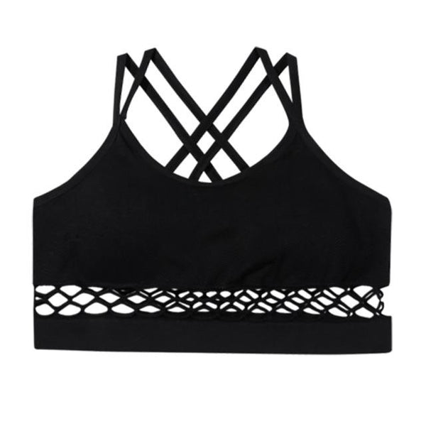 Sexy Hollow Bra Brassiere Lingerie Padded Backless Bras For Women Wire Free Solid Bustier Vest Top Bralette Underwear #D