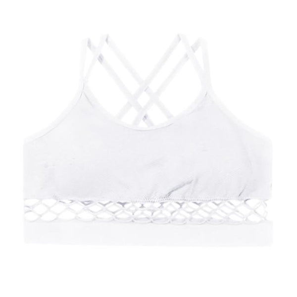 Sexy Hollow Bra Brassiere Lingerie Padded Backless Bras For Women Wire Free Solid Bustier Vest Top Bralette Underwear #D