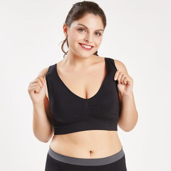 LERFEY Women Sexy Seamless Bra With pads Big Size Push up Bras Plus Size 4XL 5XL Underwear Vest Tops Wireless Padded Brassiere