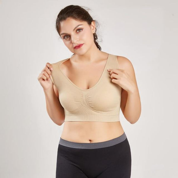 LERFEY Women Sexy Seamless Bra With pads Big Size Push up Bras Plus Size 4XL 5XL Underwear Vest Tops Wireless Padded Brassiere