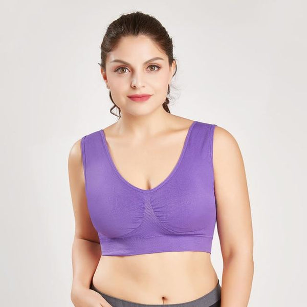 LERFEY Women Sexy Seamless Bra With pads Big Size Push up Bras Plus Size 4XL 5XL Underwear Vest Tops Wireless Padded Brassiere