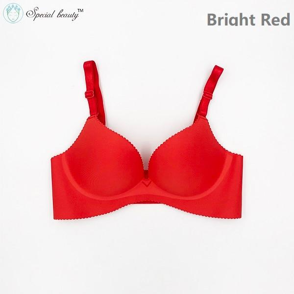 Special beauty!!!Free shipping!!!Super Push Up Smooth One-Piece Seamless Wireless Simple Seamless Nine colors Sexy Bra