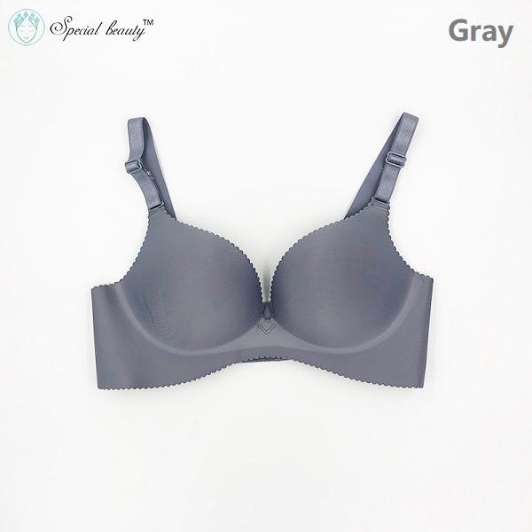 Special beauty!!!Free shipping!!!Super Push Up Smooth One-Piece Seamless Wireless Simple Seamless Nine colors Sexy Bra