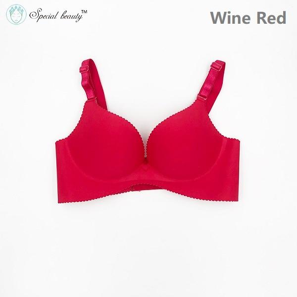 Special beauty!!!Free shipping!!!Super Push Up Smooth One-Piece Seamless Wireless Simple Seamless Nine colors Sexy Bra