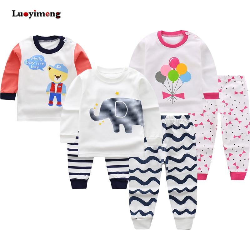 Kids Pajama Sets Boys Cartoon Pijamas Children Clothes Cotton Sleepwear Children's Pajamas Baby Girls Cute Pyjamas Clothing Suit