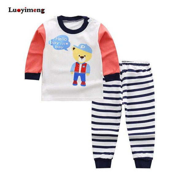 Kids Pajama Sets Boys Cartoon Pijamas Children Clothes Cotton Sleepwear Children's Pajamas Baby Girls Cute Pyjamas Clothing Suit