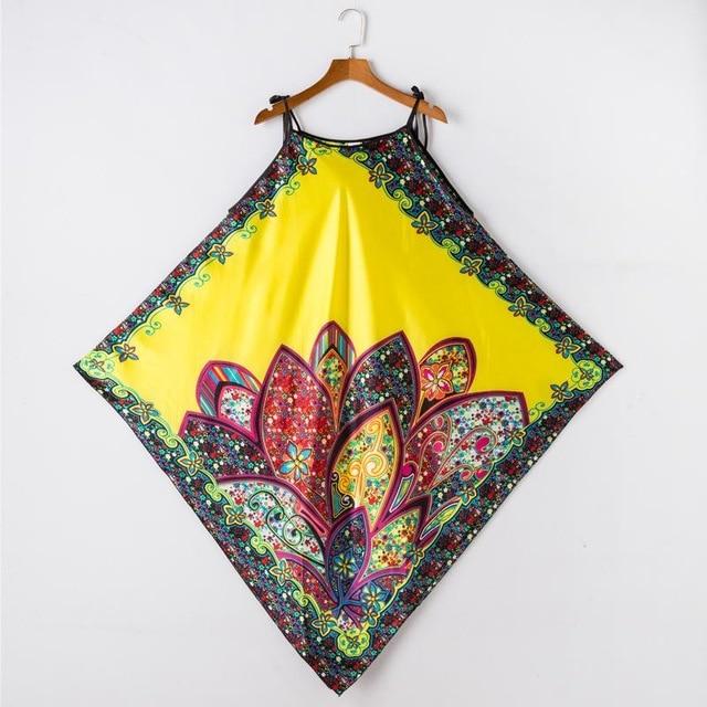 Hot Sale Female Rayon Spaghetti Strap Nightgowns Summer Sexy Print Nightdress Nightwear Women Sleepwear Nighties One Size JA20