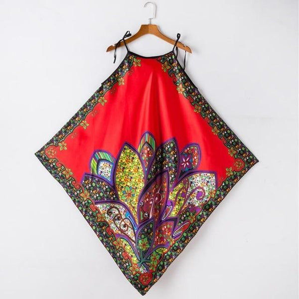 Hot Sale Female Rayon Spaghetti Strap Nightgowns Summer Sexy Print Nightdress Nightwear Women Sleepwear Nighties One Size JA20