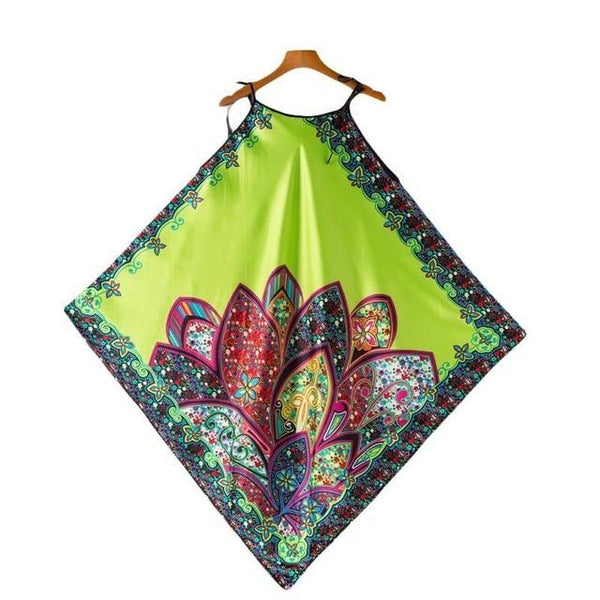 Hot Sale Female Rayon Spaghetti Strap Nightgowns Summer Sexy Print Nightdress Nightwear Women Sleepwear Nighties One Size JA20