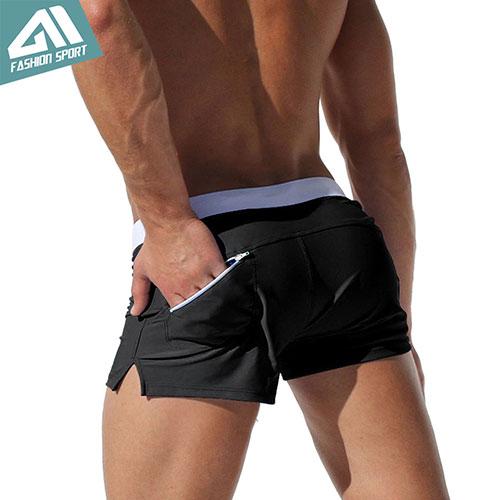 Aimpact New Men's Swimwear Surfing Men Swimming Shorts Summer Holiday Men Beachwear Swimsuit Popular Swim Short AQ02